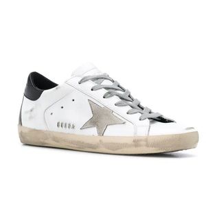 Golden Goose Superstar Size 37 Low Top Sneaker Black/White/Gray